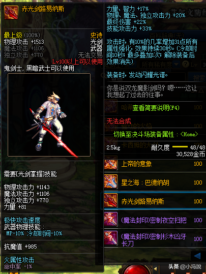 dnf100级装备词典(dnf60版本史诗装备大全)插图9