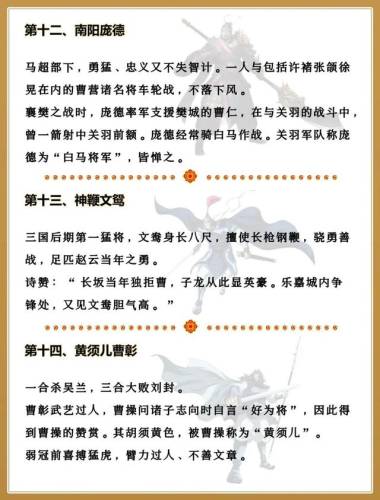 三国武将排行榜(三国武将大全列表)插图4