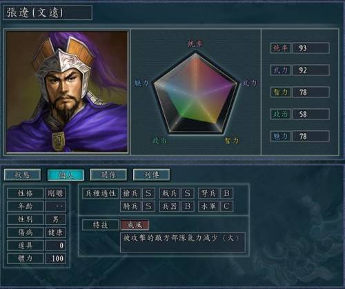 三国志11威力加强版特技(三国志11技能全一览表)插图5