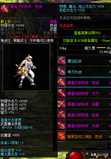 dnf100级装备词典(dnf60版本史诗装备大全)插图4