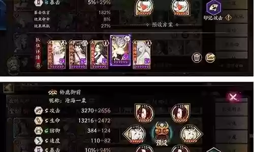 和之国各大阵容搭配插图