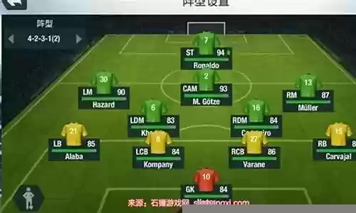 炸裂足球阵容搭配