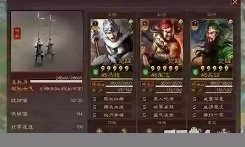 关羽马超阵容搭配