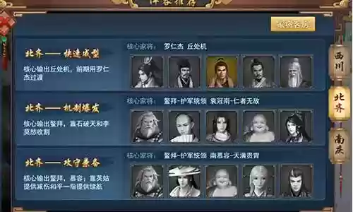 寻侠人妖搭配阵容