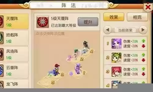 月宫阵法搭配阵容图