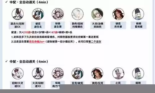 三蛇阵容搭配