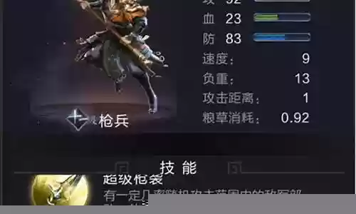 乱世枪兵科技阵容