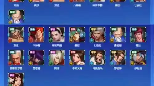 拳皇98ol传世阵容阵容插图