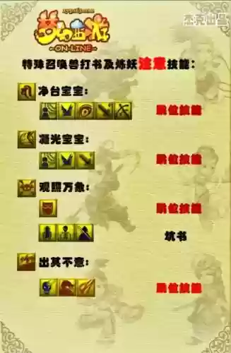 梦幻怪的法术技能