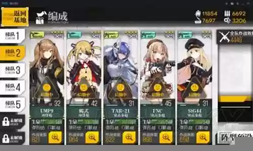 少女前线新手最佳阵容搭配