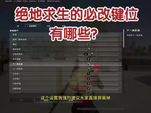 绝地求生换装备那些键