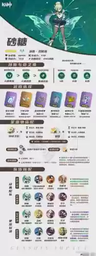 砂糖武装阵容圣遗物搭配