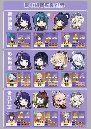 雷电的阵容搭配