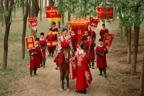 古代亲迎阵容插图 古代亲迎阵容插图