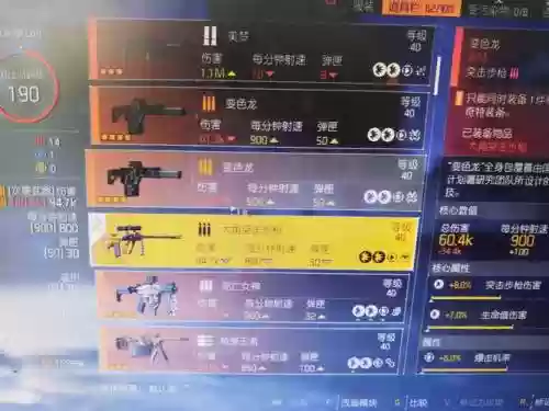 全境封锁奇特武器大全