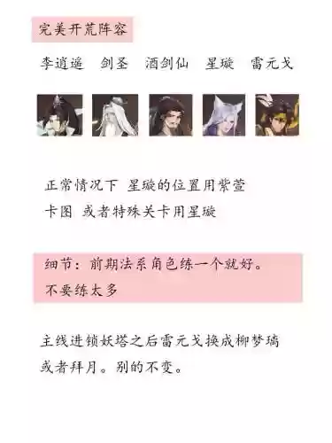 仙剑手游阵容搭配插图1