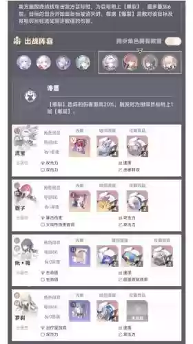 闯关通用阵容搭配插图1