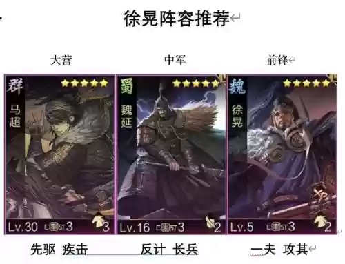 徐晃阵容搭配思路