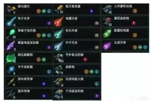 群星点防御类型武器插图
