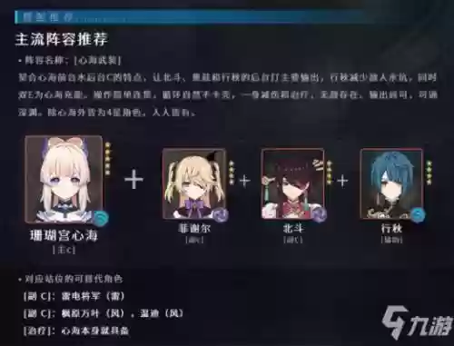 心海强大阵容
