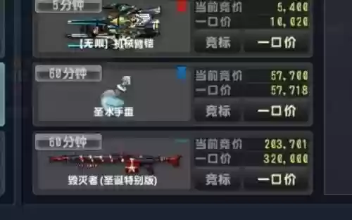 csol可拍卖武器列表插图