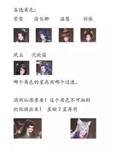 仙剑游戏阵容搭配