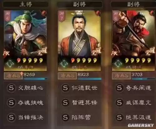 三国志群盾搭配阵容