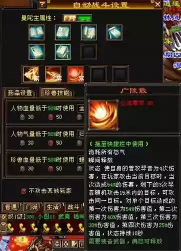 天龙派技能使用插图