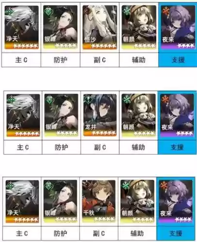 攀月阵容搭配