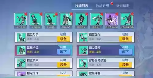 街篮pf装备什么技能插图