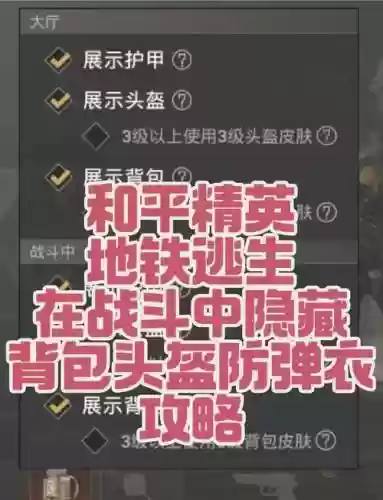 绝地求生怎么把装备人物关闭插图