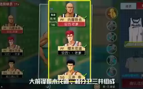 灌篮高手手游经典阵容搭配插图
