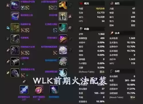 wow火法师装备属性，魔兽火法师属性优先级