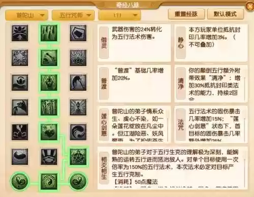 梦幻西游天宫经脉技能，梦幻西游 天宫经脉插图