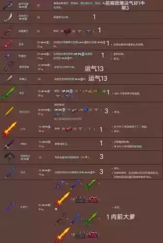 泰拉瑞亚装备什么品质好，泰拉瑞亚装备选择插图1