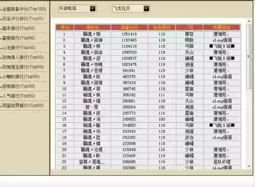 天龙八部全服最高装备评分，天龙八部装备评分最高的是谁插图