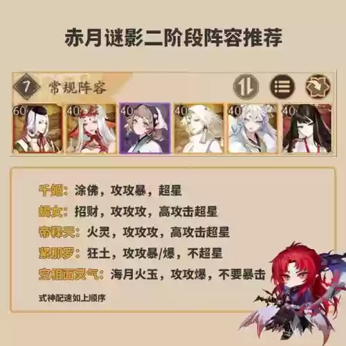 阴阳师赤月之谜阵容搭配，赤月密谷插图