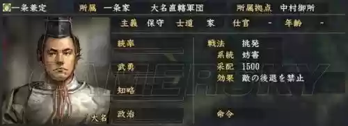 信张之野望14武将技能，信长之野望14武将属性作用插图1