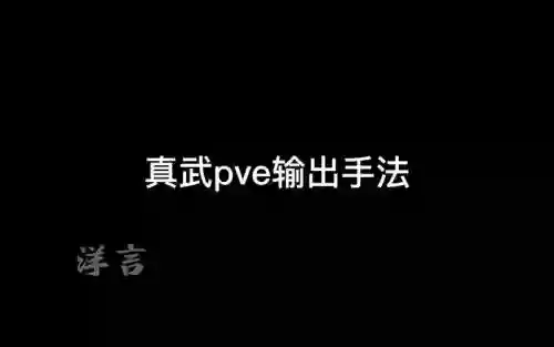 真武pve选什么技能，真武pve连招