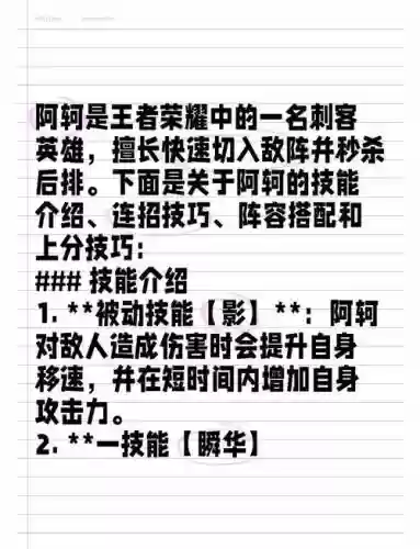阿轲技能改动,阿轲技能释放顺序插图 阿轲技能改动,阿轲技能释放顺序插图